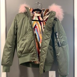 Sam. Reversible rabbit fur coat